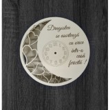 DecoArtBurlui ceas baza licheni cu inimi