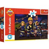 PUZZLE TREFL 60 EROUL IN UNIFORMA POMPIERUL SAM