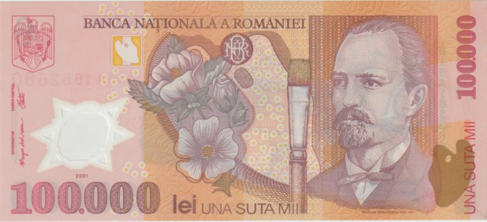 100000 lei 2001