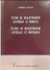 Studii de dialectologie generala si romana Etudes de dialectologie generale et roumaine Andrei Avram