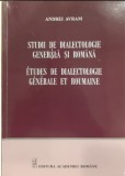 Studii de dialectologie generala si romana Etudes de dialectologie generale et roumaine Andrei Avram