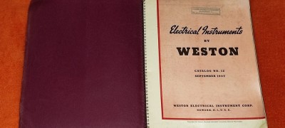 - pt. colectionari catalog no. 12 din 1937 Electrical weston instruments 86 pagini foto
