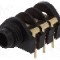 Conector jack, Jack 6,3mm, 3 contacte, mama, CLIFF - CL12345