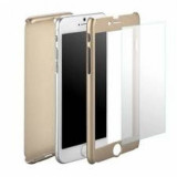 Husa FullBody MyStyle Gold pentru Apple iPhone 8 acoperire completa 360 grade cu folie de protectie gratis
