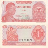 INDONEZIA 1 rupiah 1968 UNC!!!