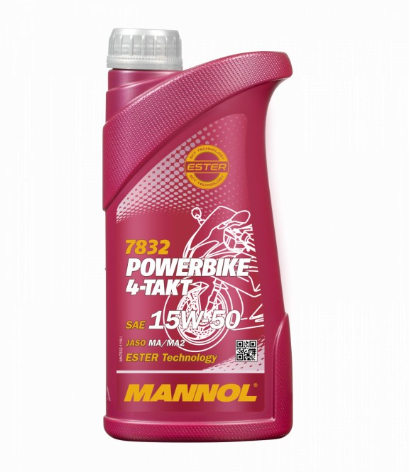 Ulei motociclete 15w50, Mannol PowerBike Sintetic 1L Cod Produs: MX_NEW MN7832-1ML