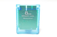 Card memorie Sony Playstation 2 PS2 8MB albastru transparent blue clear original