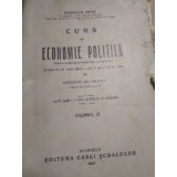 C. Economie Politică curs Universitar 1929