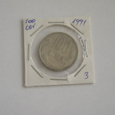 M1 C10 - Moneda foarte veche 72 - Romania - 100 lei 1991