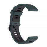Curea pentru Samsung Galaxy Watch (46mm) / Gear S3, Huawei Watch GT / GT 2 / GT 2e / GT 2 Pro / GT 3 (46 mm) - Techsuit Watchband 22mm (W002) - Green