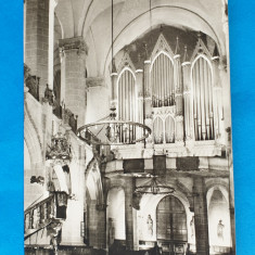 Carte Postala veche RPR - Brasov - Biserica neagra - Orga