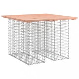Cumpara ieftin Masa de gradina cu gabioane, 100x102x72 cm, lemn masiv Douglas