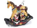 Cumpara ieftin Figurina Craciun muzicala polirasina multicolora 24.5x9.5x22 cm
