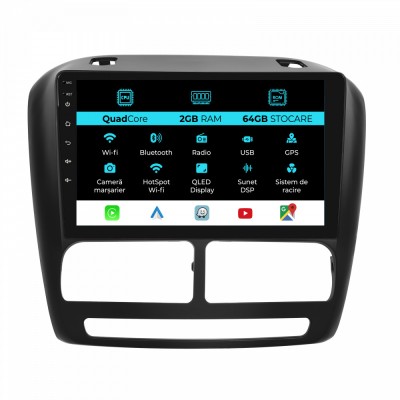 Navigatie Dedicata Fiat Doblo (2010-2015), 10Inch, 2Gb Ram, 64Gb Stocare, Carplay foto
