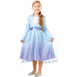Costum Printesa Elsa Classic pentru fete - Frozen 2 7-8 ani 128 cm, Disney