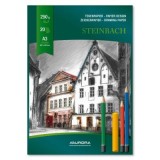 Bloc desen A3, 20 file - 250gsm, AURORA Steinbach - carton alb