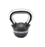 Gantera Kettlebel Exclusiv Premium, 4 kg, Maner crom, Negru