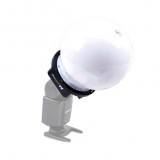 Globe-diffuser pentru blitz pe patina cu adaptor universal, FalconEyes