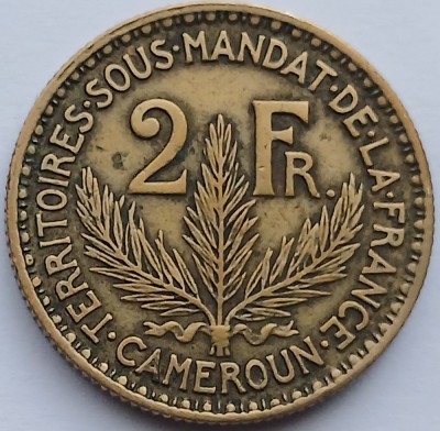 Camerun, 2 Francs 1925 foto