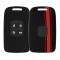 Husa Cheie Auto pentru Renault / Dacia - 4 Butoane - Keyless Go, kwmobile, Plastic, Negru / Rosu, 54805.02
