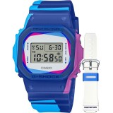 Ceas Casio G-Shock, The Origin DWE-5600PR-2ER, Set cu 2 bratari si carcase suplimentare - Marime universala