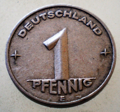1.970 GERMANIA RDG DDR 1 PFENNIG 1952 E MULDENH&amp;Uuml;TTEN foto