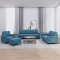 vidaXL Set de canapele cu perne, 4 piese, albastru, catifea 3201495