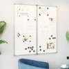 Tabla Magnetica Pliabila vidaXL, Aluminiu, 100x100 cm, Alba, Birou/Acasa, Scriere/Desen/Prezentare, Montare Facila, Multifunctionala