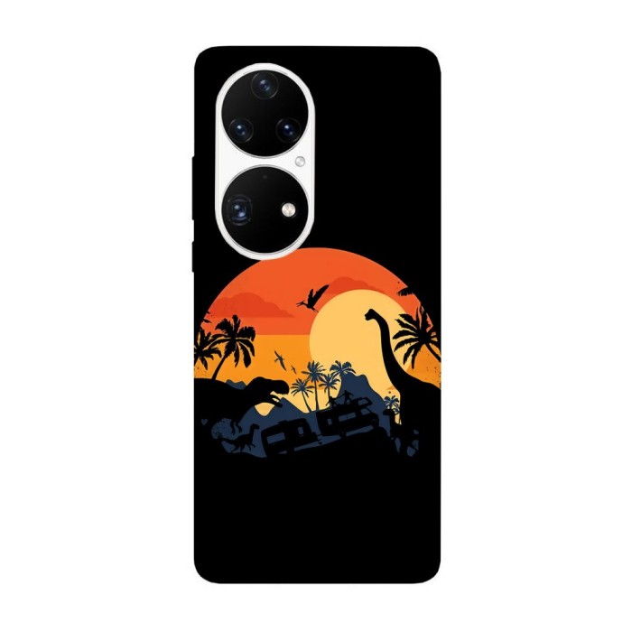 Husa compatibila cu Huawei Mate 40 model Dino Land, Silicon, TPU, Viceversa