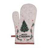 Cumpara ieftin Manusa bucatarie Craciun bumbac multicolor 18x30 cm