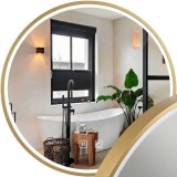 Oglindă LED 50cm MMJ BRUSH GOLD