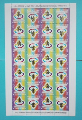 TIMBRE ROMANIA 2006 L.P.1740 A XI-a Reuniune a FRANCOFONIEI COALA 28 valori MNH foto