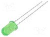 Dioda LED, 5mm, verde, 5800mcd, 7,5mA, 3...15V, OPTOSUPPLY - OSG55133A-VV