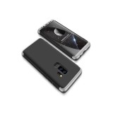 Cumpara ieftin Husa Plastic Samsung S9+ g965 360 Full Cover Silver&amp;Black