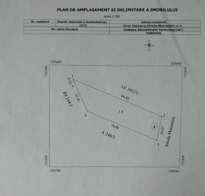 Teren Intravilan cu NOMENCLATURĂ STRADALĂ foto