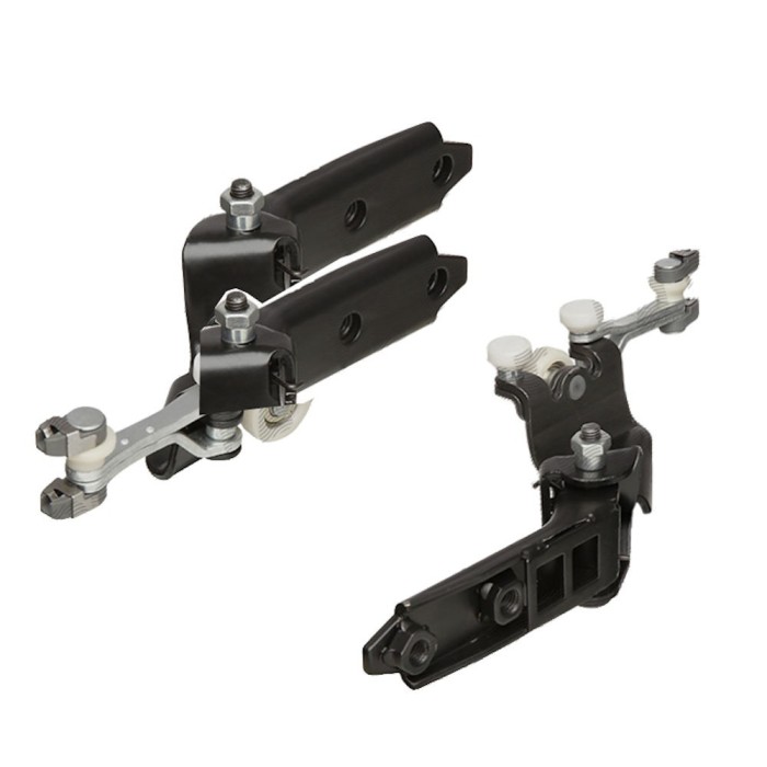 Rola usa culisanta Vw Transporter/Multivan (T5), 04.2003-10.2009, parte de mijloc cu balama si scripete suplimentar, stanga,