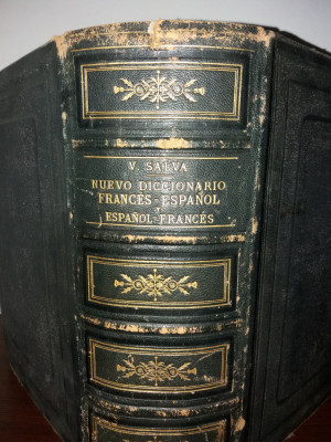 V. SALVA - J. B. GUIM - NUEVO DICCIONARIO FRANCES-ESPANOL/ESPANOL-FRANCES {1874} foto
