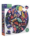 Puzzle Eeboo Round 500pc Moths (epzfmot)