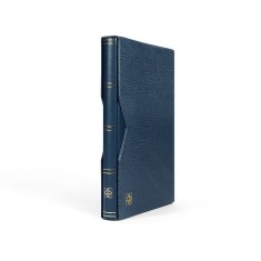 Leuchtturm Premium album pentru timbre 16 foi/32 pagini negre cu caseta albastru foto