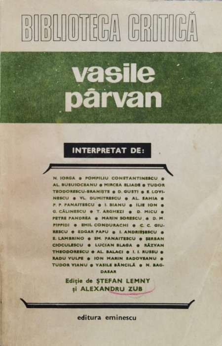 Vasile Parvan Interpretat - Colectiv , F122