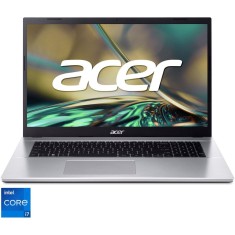 Laptop Acer Aspire 3 A317-54-78BK cu procesor Intel&reg; Core&trade; i7-1255U pana la 4.7GHz, 16GB DDR4, 1TB SSD, Intel&reg; Iris&reg; Xe Graphics, No OS, Pure Silver