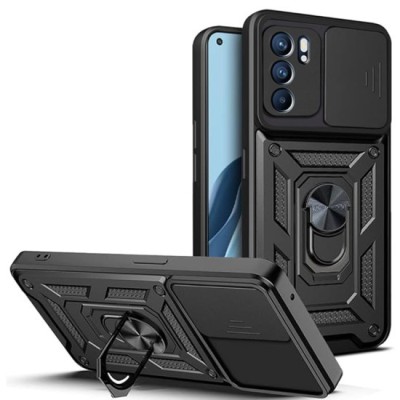 Husa pentru Oppo Reno6 5G - Techsuit CamShield Series - Black foto