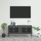 VidaXL Comodă TV, antracit, 105x35x50 cm, oțel