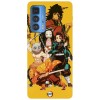 Husa compatibila cu Motorola Edge 20 model Kimetsu No Yaiba, Silicon, TPU, Viceversa, Transparent, Carcasa