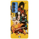 Husa compatibila cu Motorola Edge 20 Lite model Kimetsu No Yaiba, Silicon, TPU, Viceversa, Transparent, Carcasa