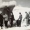 Turiști la Babele &icirc;n 1928, rară, 10,5 / 7 cm