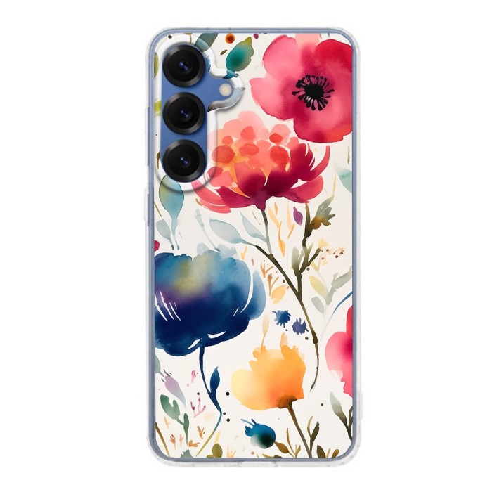 Husa pentru samsung galaxy s25 plus, atasare magnetica, magsafe, magsafe model floral 3