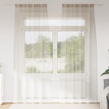 vidaXL Perdele cu perdele 2 pcs Nisip 140 x 260 cm Poliester
