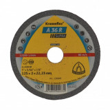 Disc Debitare Klingspor A36R Supra, Universal, Inox, 125x2x22 mm, Disc Debitare Universal, Disc pentru Polizorul Unghiular, Disc pentru Flex, Panza Fl