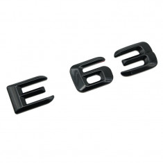 Emblema E 63 Negru, pentru spate portbagaj Mercedes